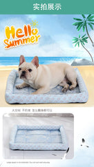 Ice Silk Dog Kennel Pet Mat, Ice Pad, Summer Cat Bed