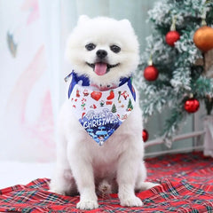 Collar Bibs Triangle Bandanas Christmas For Cats Dogs Dogs Clothes Dog Bandana Pet Scarf Pet Supplies Dog Accessories