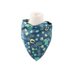 Irish Festival Party Dogs Bandana Dogs StPatricks Costume NeckScarf Collar Holiday Dress Up Dogs Floral Printed Bandanas