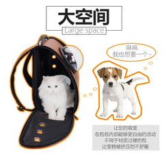 Pu Leather Soft Material Breathable Pet Capsule Dog Carrier Backpack for Cat and Small Animals