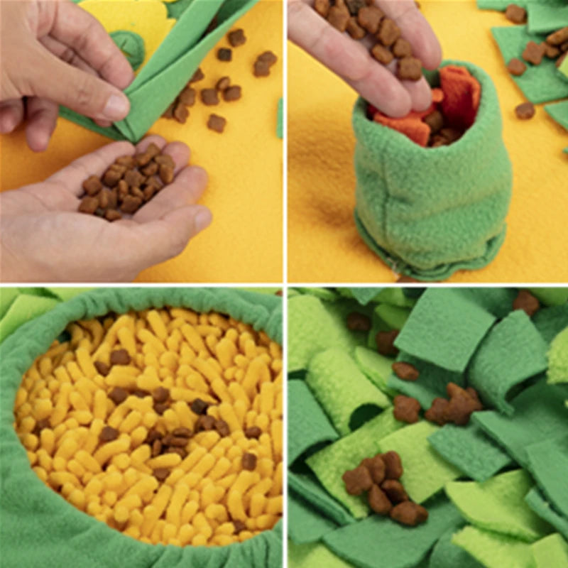 Dogs Snuffle Mat Pet Leak Food Anti Choking Mat Cat Dog Training Blanket Nose Work Toy Pet Slowing Feeding Intelligence Mat