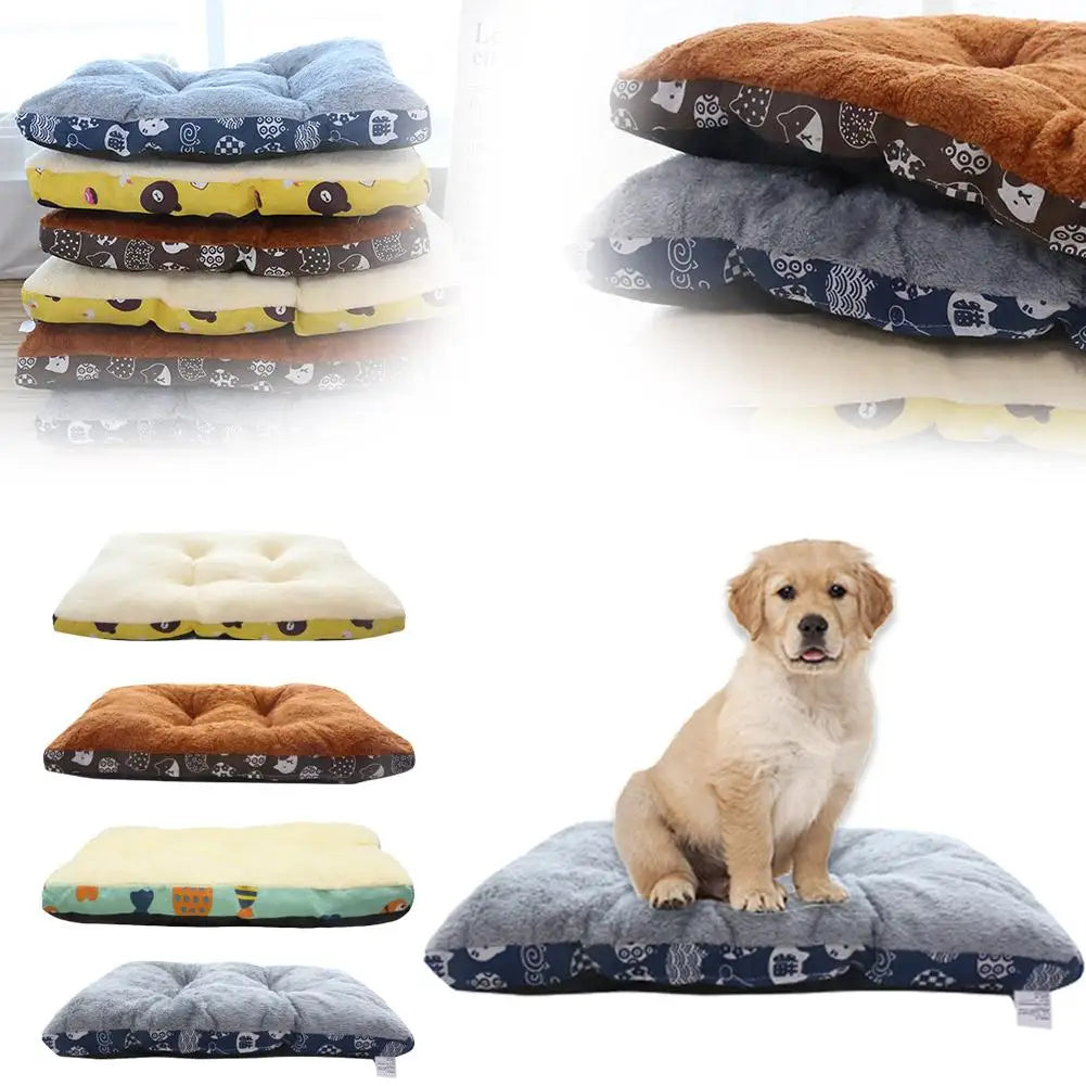 Soft Flannel Pet Mat Dog Bed Winter Thicken Warm Cat Washable Puppy Blanket Dog Supplies Pet Sleeping Cover Lovely Blanket D8C7