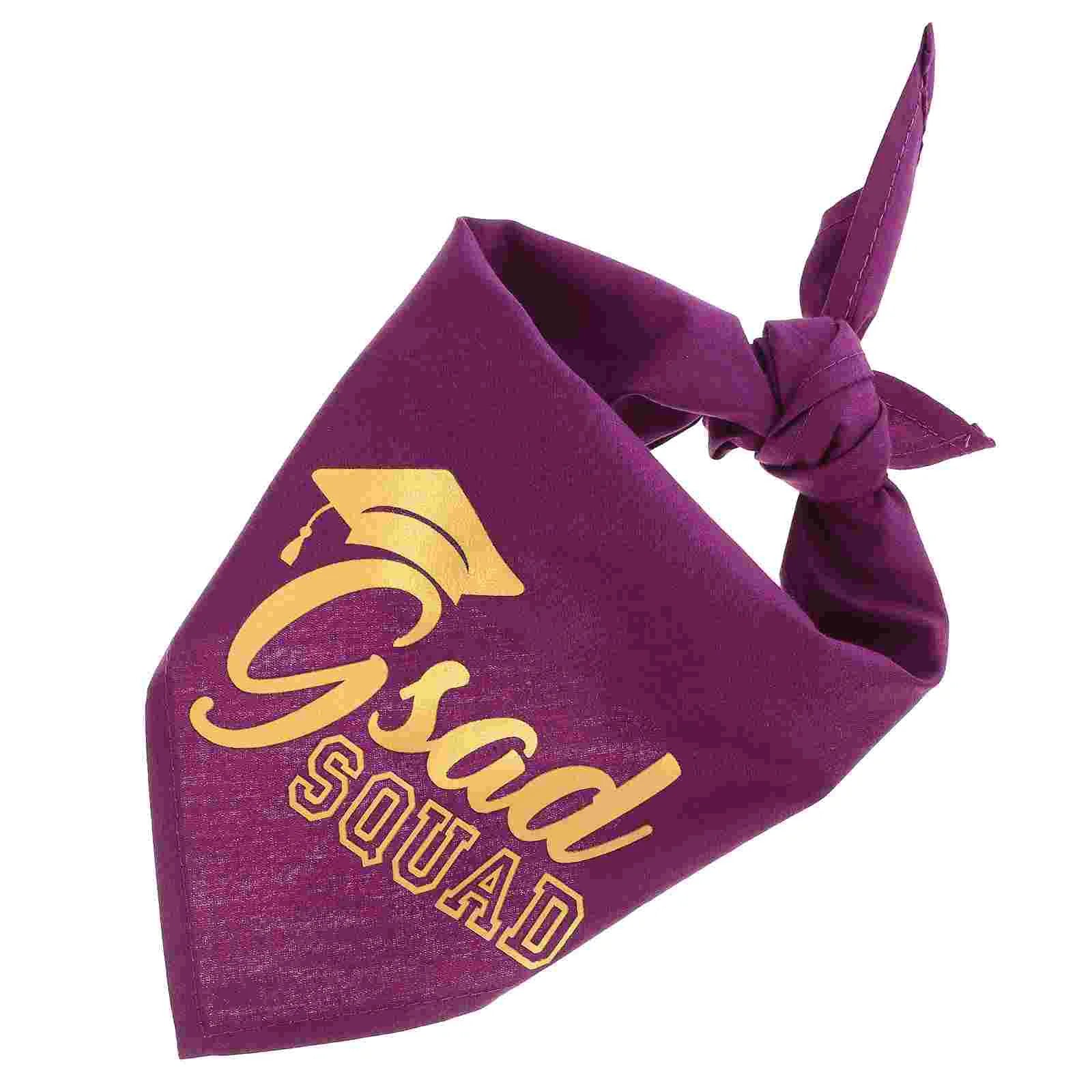 Pet Graduation Scarf Bib Decorative Dog Bandana Dress up Costume Puppy Clothing