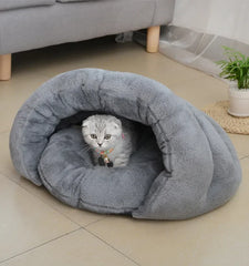 Pet Bed for Cats Soft Nest Dogs Kennel Soft Cushion Kennel Puppy Washable Plush Cat Mat Warm Sleeping Blanket Cat Supplies