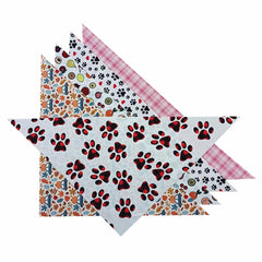 Cute Dog Bandana Fruits Plaid Paw Snowman Pets Scarf Triangle Bibs Pets Accessories Pet Bandanas For Small Medium Large Dogs Cat