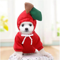 Cute Dog Hoodie Pet Fruit Clothes Funny Dog Cat Coats with Hat Halloween Cosplay Costume Dogs Hooded Sweatshirt for Puppies Cat