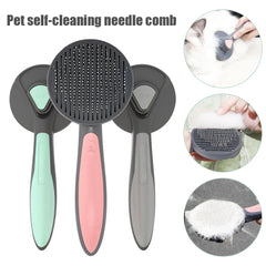 Cat Comb Dog Hair Remove Brush Pet Grooming Slicker Needle Comb Removes Tangled Self Cleaning Pet Supplies Accessories