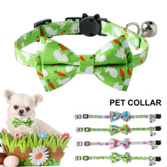 Cat Collar  Fashionable   Pet Neck Bow Breakaway Pet Cats Bow-knot Collar with Bell