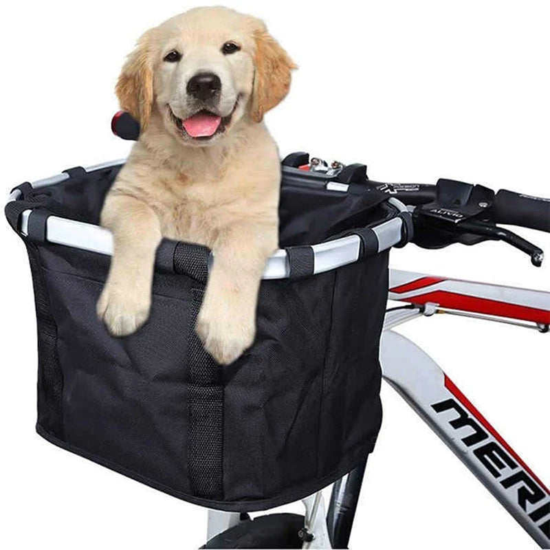 Cat Dog Basket Bicycle Carriers Foldable Pet Handbag for Small Dog Yorkshire Chihuahua Puppy Outdoor Riding Supplies Accessories