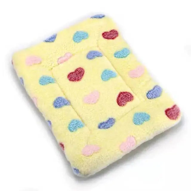 Dog Bed  Pet Blanket Soft Thickened Fleece Pad Bed Mat For Puppy Dog Cat Sofa Cushion Home Rug Warm Sleeping Cover