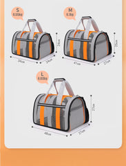 Pet Outing Portable Cat Dogs Handbag Summer Breathable Carrier Travel Puppy Kitten Single Shoulder Bag Pet Carrying Bag Supplie