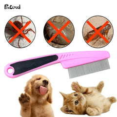 Pet Flea Combs Stainless Steel Needle Grooming Comb Shedding Hair Brush For Cat Dog Deworming Eggs Cleaner Brush Pets Supplies