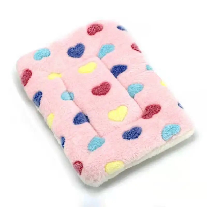 Dog Bed  Pet Blanket Soft Thickened Fleece Pad Bed Mat For Puppy Dog Cat Sofa Cushion Home Rug Warm Sleeping Cover