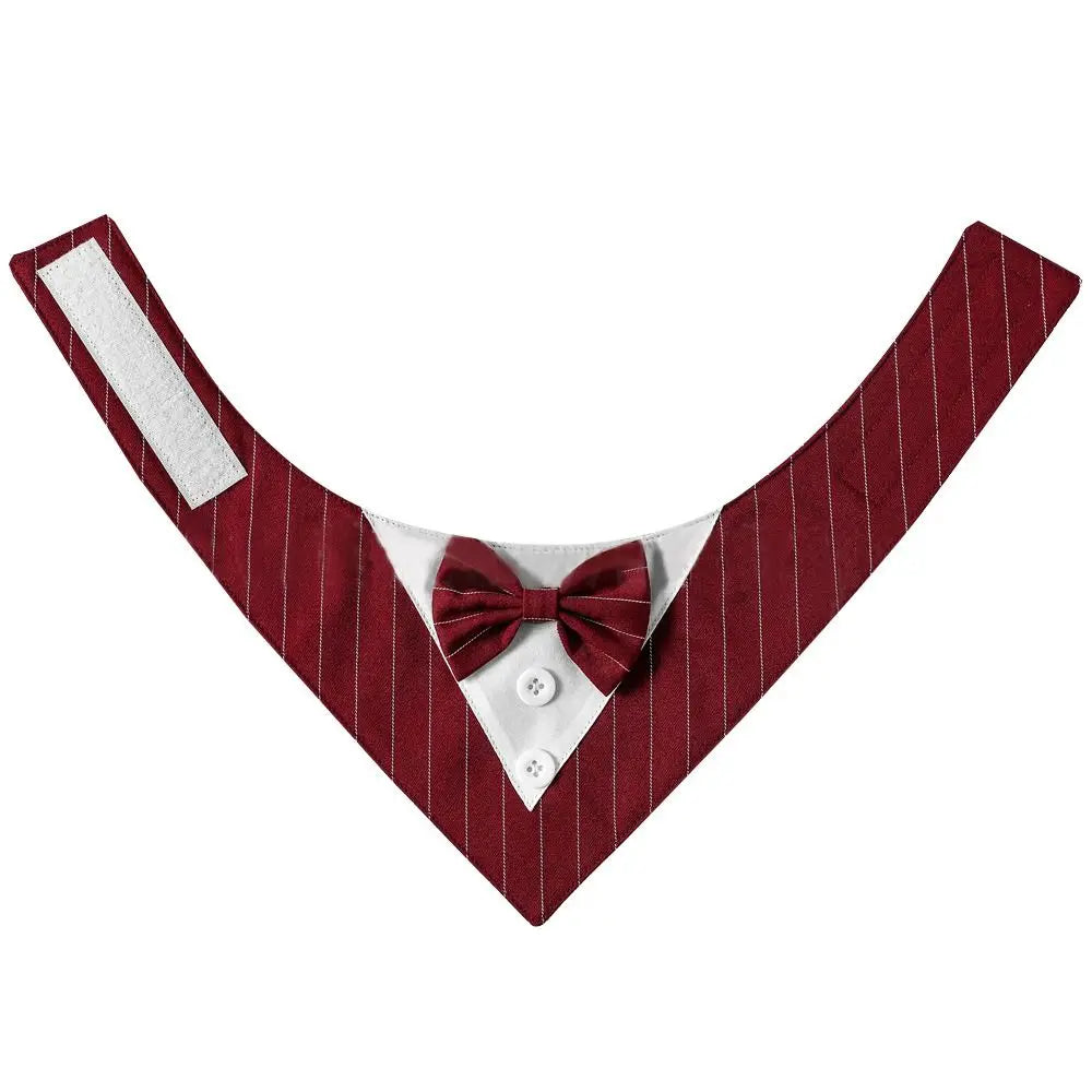 Comfortable Fashion Adjustable Tuxedo Bow Ties Pet Saliva Towel Formal Tie Bow Tie Collar Dog Necktie