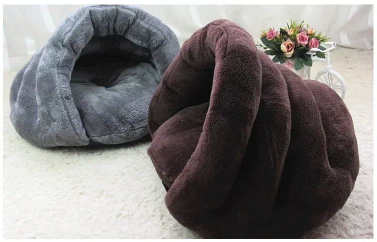 Pet Bed for Cats Soft Nest Dogs Kennel Soft Cushion Kennel Puppy Washable Plush Cat Mat Warm Sleeping Blanket Cat Supplies