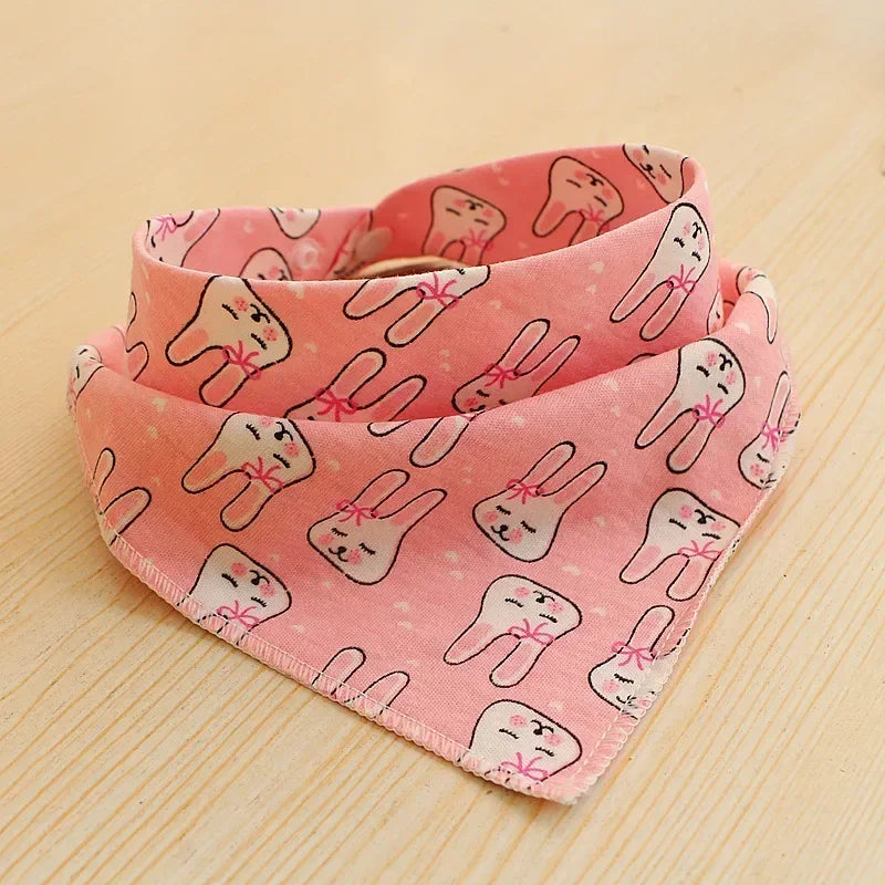 1Pc Dog Bandana Cute Soft Printing Dog Kerchief Scarf Premium Durable Fabric Bibs Accessories for Dog Cat Christmas Pet Dress Up