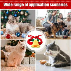 Cat Christmas Scarf Knitted Christmas Pet Clothes Breathable Pet Bandana Festive Pet Scarf For Rabbits Kitten Puppy