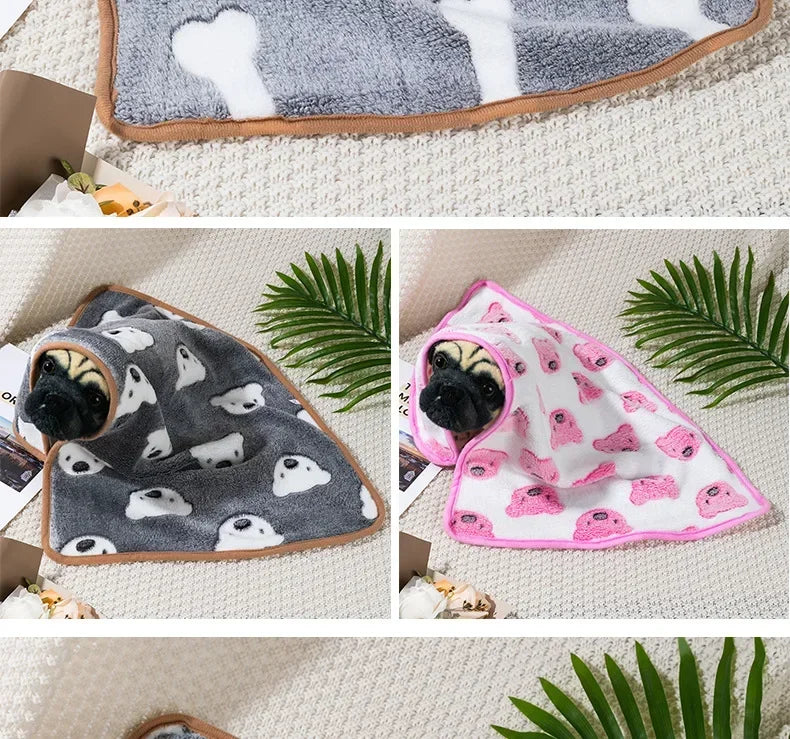 Winter Pet Sleeping Blanket Soft Fluffy Dog Blanket Warm Breathable Cat Cover Blanket Comfortable Sleeping Sheet Mat Pet Items