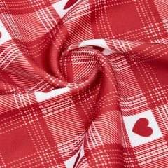 Hearts Valentines Day Bandana for Dogs, Triangle Bibs Pet Scarf for Small Meduim and Large Dogs and Cats