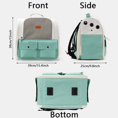 Pet Cat Backpack Portable Small Dogs Outdoor Carrier Cat Travel Bag Foldable Ventilated Design Large Cats Dog Backpack Carrier