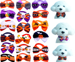 50Pcs Halloween Style Pet Dog Cat Bowties Cute Adjustable Collar Bows for Small Dog Pets Dogs Grooming Accessoires Supplier