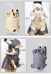 New Dog Carrier Bag Thickened Pet Outgoing Portable Strap Chest Backpack Free Hands Warm Backpack In Winter for Kitten and Puppy