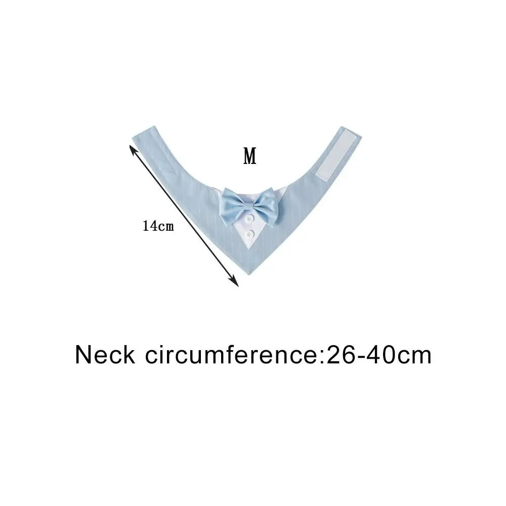 Comfortable Fashion Adjustable Tuxedo Bow Ties Pet Saliva Towel Formal Tie Bow Tie Collar Dog Necktie