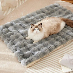 Cat Mat Bed Plush Pet Couch Sleep Pad Winter Beds Pet Cat Floor Pad Soft Sleep Pad for Dog Kitten Soft Sleeping Dog Travel Mat