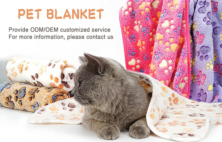 Pet Warmth and Soft Dog and Cat Blanket Plush Pet Blanket