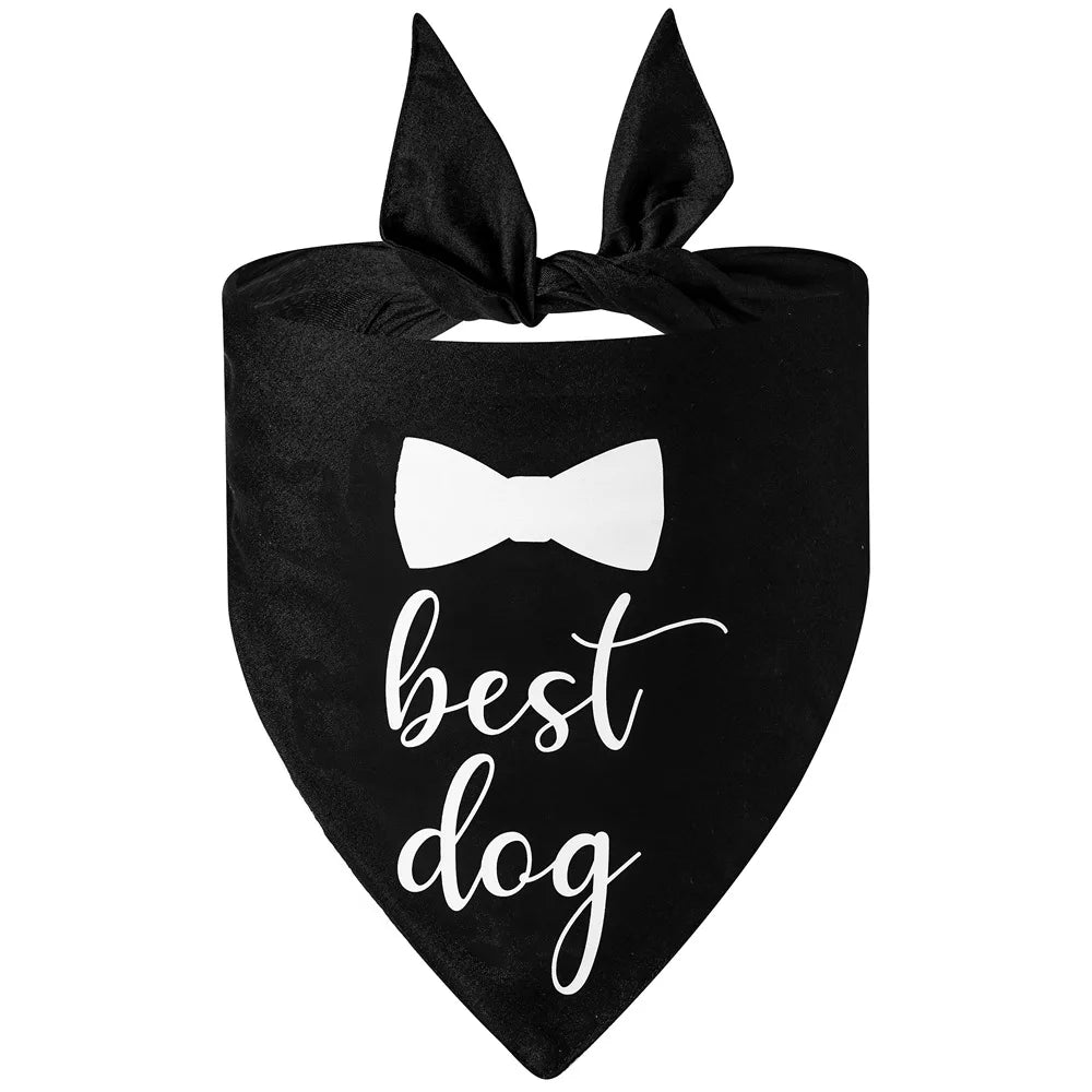 Best Dog of Honor Bandana Scarf Wedding Engagement Bridal Shower Bride To Be Bachelorette Hen Party Decoration Photo Shoot Gift