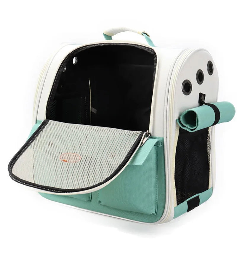 Pet Cat Backpack Portable Small Dogs Outdoor Carrier Cat Travel Bag Foldable Ventilated Design Large Cats Dog Backpack Carrier