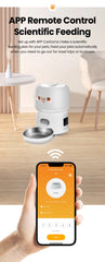 ROJECO WiFi Automatic Cat Feeder 3L Smart Pet Food Dispenser APP Remote Control Pet Feeder Feeding Food Bowl Cat Accessories