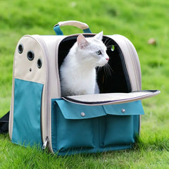 Pet Cat Backpack Portable Small Dogs Outdoor Carrier Cat Travel Bag Foldable Ventilated Design Large Cats Dog Backpack Carrier