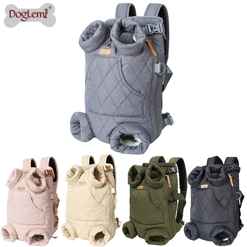 New Dog Carrier Bag Thickened Pet Outgoing Portable Strap Chest Backpack Free Hands Warm Backpack In Winter for Kitten and Puppy