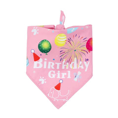 Dog Birthday Bandana Hat Set Dog Birthday Party Supplies Dog Bandana Boy Girl Puppy Birthday Hat Scarf for Small Medium Dog Pet