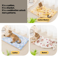 Cat Soft Cushion Plush Pet Dog Sleeping Bed Pet Mats Blankets Mix and Match for Winter Warm Sleep Pet Blanket Accessories