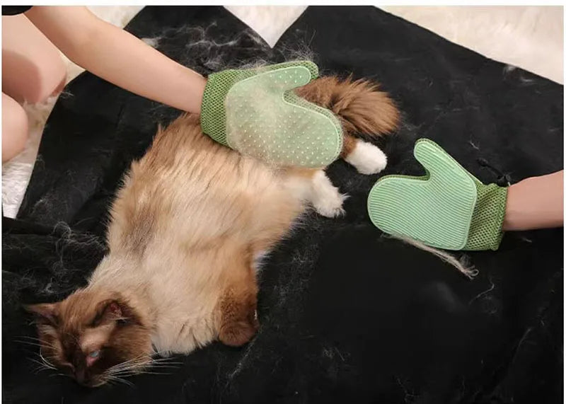 Silicone Hair Removal Brush for Cat, Bath Massage, Floating Gloves, Cat Comb, Pet Accessories