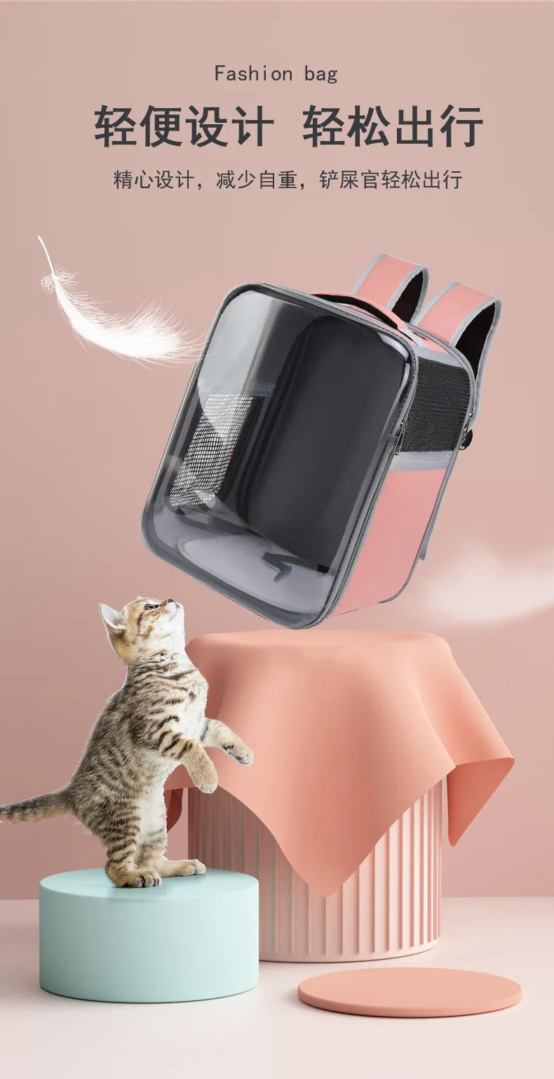 Cat Backpack Carrier Expandable Pet Carrier Backpack for Cats Dogs Small Animals Airline Approved Pet Travel Carrier