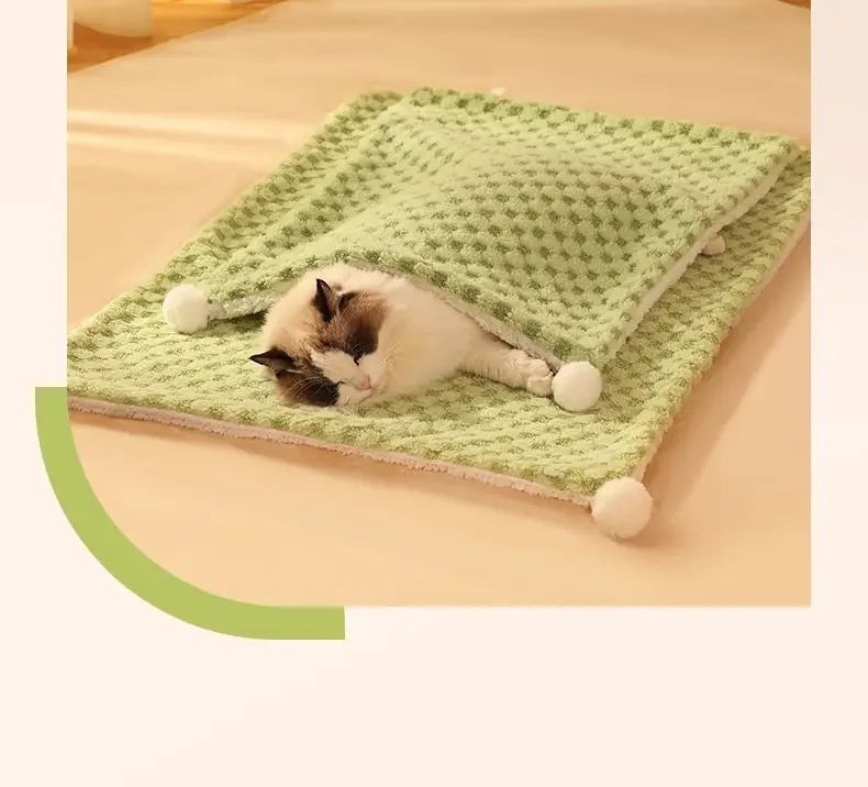 B111418260112Dog mat cat blanket autumn and winter sleeping mat sleeping floor mat winter warmth pet supplies universal bedding