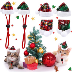 1PCS Cute Pet Dog Hat Christmas Puppy Dog Hat Accessories for Small Dogs Costume Dog Hats for Cats Dogs Costumes Pet Supplies