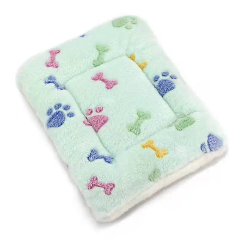 Dog Bed  Pet Blanket Soft Thickened Fleece Pad Bed Mat For Puppy Dog Cat Sofa Cushion Home Rug Warm Sleeping Cover