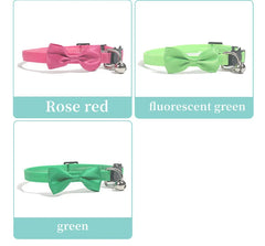 Pet Collars New Pet Bow Bell Collars Cute Cat Collars Pet Supplies Multicolor Adjustable Pet Dressing Tool Pet Accessories