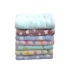 Dog Bed  Pet Blanket Soft Thickened Fleece Pad Bed Mat For Puppy Dog Cat Sofa Cushion Home Rug Warm Sleeping Cover