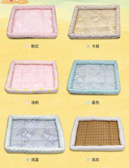 Ice Silk Dog Kennel Pet Mat, Ice Pad, Summer Cat Bed